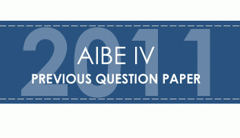 AIBE IV 4 Previous Question Paper 2011