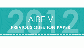 AIBE V 5 Previous Question Paper 2012