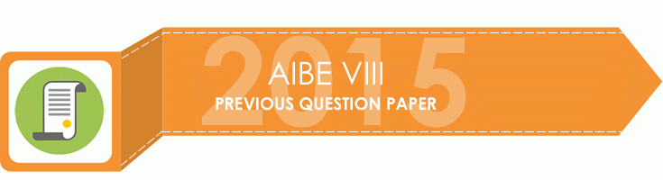 AIBE VIII 8 Previous Question Paper 2015