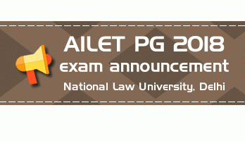 AILET PG LLM 2018 exam notification LawMint.com