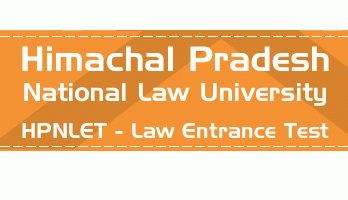 Himachal Pradesh National Law University Entrance Test HPNLET