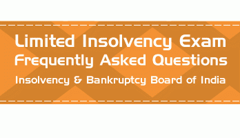 IBBI limited insolvency exam 2018 frequently asked questions