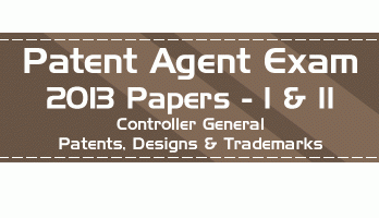 Patent Agent Exam 2013 Papers I and II LawMint.com
