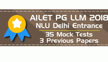 AILET PG LLM 2018 Mock Tests Previous Question Papers NLU Delhi