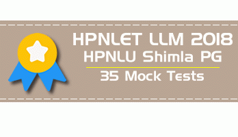 HPNLET 2018 HPNLU PG LLM Entrance Mock Tests Practice Model Papers