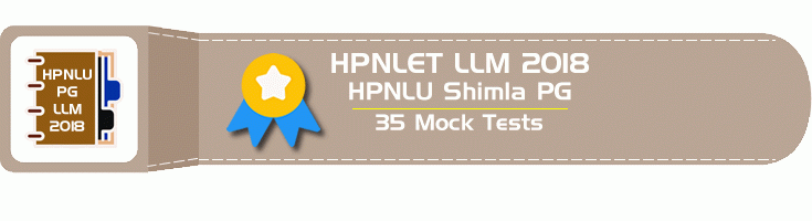 HPNLET 2018 HPNLU PG LLM Entrance Mock Tests Practice Model Papers