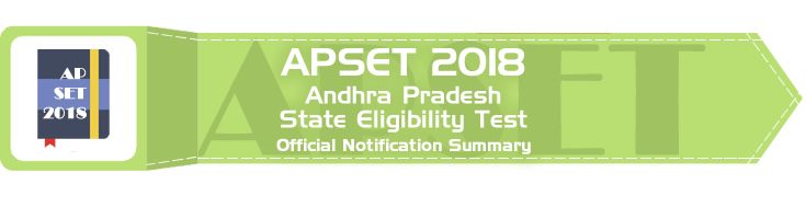 APSET 2018 Law Andhra Pradesh State Eligibility Test Official Notification Mock Tests Sample Papers