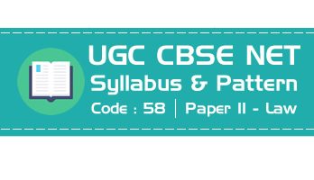 LawMint UGC CBSE NET official syllabus paper 2 Law