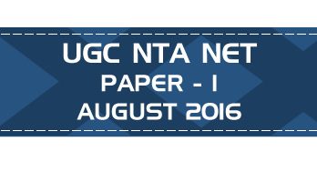 UGC NTA NET Paper 1 HECI Previous Question Papers Mock Tests August 2016