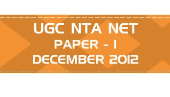 UGC NTA NET Paper 1 HECI Previous Question Papers Mock Tests December 2012