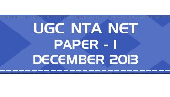 UGC NTA NET Paper 1 HECI Previous Question Papers Mock Tests December 2013