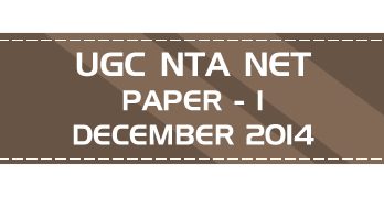 UGC NTA NET Paper 1 HECI Previous Question Papers Mock Tests December 2014