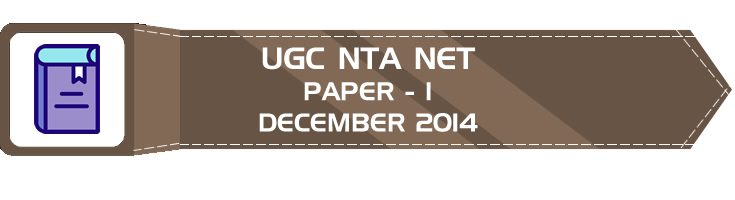 UGC NTA NET Paper 1 HECI Previous Question Papers Mock Tests December 2014
