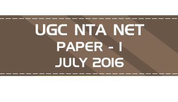 UGC NTA NET Paper 1 HECI Previous Question Papers Mock Tests July 2016