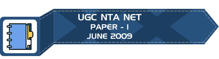 UGC NTA NET Paper 1 HECI Previous Question Papers Mock Tests June 2009