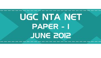 UGC NTA NET Paper 1 HECI Previous Question Papers Mock Tests June 2012