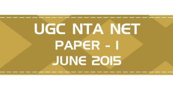 UGC NTA NET Paper 1 HECI Previous Question Papers Mock Tests June 2015