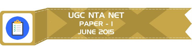 UGC NTA NET Paper 1 HECI Previous Question Papers Mock Tests June 2015