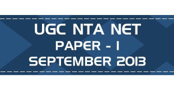 UGC NTA NET Paper 1 HECI Previous Question Papers Mock Tests September 2013