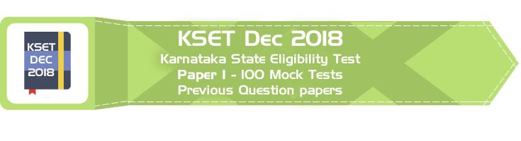 KSET Dec 2018 Karnataka State Eligibility Test Paper 1 Official Syllabus Mock Tests Sample Papers