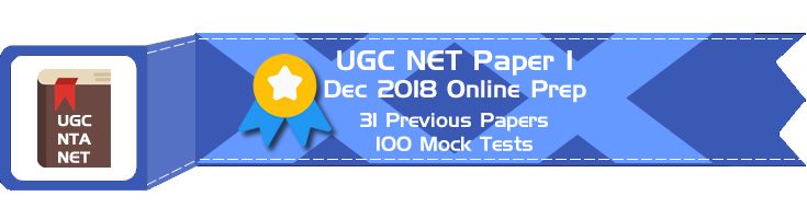 UGC NET Paper 1 Dec 2018 Mock Tests Previous Question Papers 1