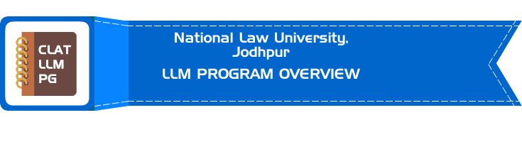National Law University Jodhpur CLAT LLM PG OVERVIEW LawMint.com