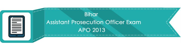 Bihar Assistant Prosecution Officer Exam APO 2013 LawMint.com