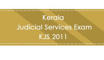 Kerala Judicial Services Exam KJS 2011 LawMint.com