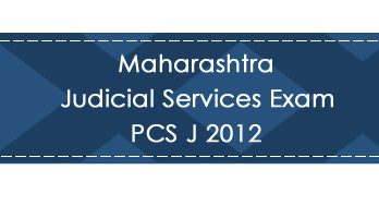 Maharashtra Judicial Services Exam PCS J 2012 LawMint.com