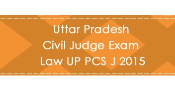 Uttar Pradesh Civil Judge Exam Law UP PCS J 2015 LawMint.com