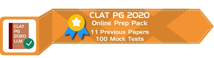 CLAT PG 2020 LLM Entrance Previous Question Papers pdf Mock Test Series Free Demo