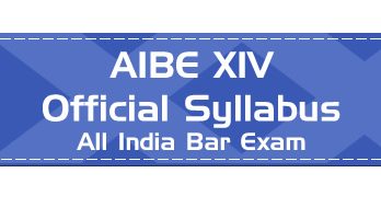 AIBE XIV Official Syllabus Mock Tests Previous Question papers Download pdf