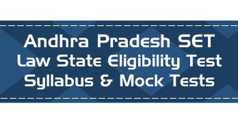 AP SET Law Andhra Pradesh State Eligibility Test Law Syllabus Eligibility Mock Tests Model Papers Previous Papers