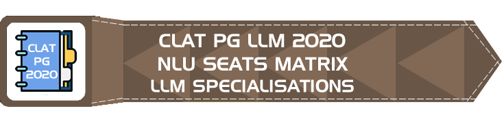 CLAT PG 2020 LLM Seats Breakup matrix across NLUs Reservation Specialization Mock Tests Comprehension Based Questions