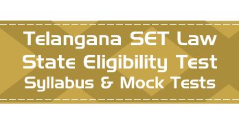 TS SET Law Telangana State Eligibility Test Law Syllabus Eligibility Mock Tests Model Papers Previous Papers