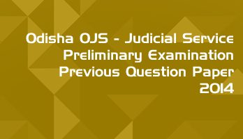 Odisha OPSC OJS Civil Judge Preliminary Exam OJS 2014 Previous Question Paper Answer Key Mock Test Series LawMint