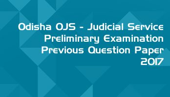 Odisha OPSC OJS Civil Judge Preliminary Exam OJS 2017 Previous Question Paper Answer Key Mock Test Series LawMint