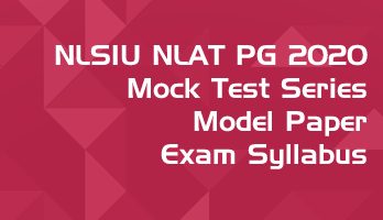 NLSIU NLAT PG 2020 Mock Test Series Model Paper Exam Syllabus LLM Entrance LawMint