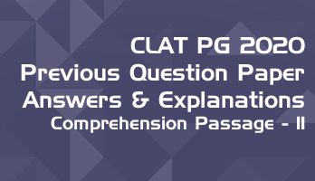 CLAT PG 2020 Comprehension passage 11 with answers explanation LawMint CLAT PG Mock Test Series