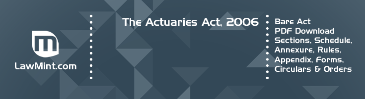The Actuaries Act 2006 Bare Act PDF Download 2