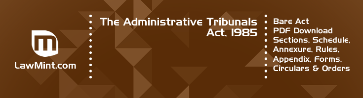 The Administrative Tribunals Act 1985 Bare Act PDF Download 2