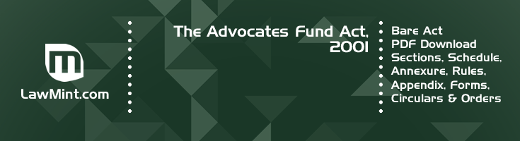 The Advocates Fund Act 2001 Bare Act PDF Download 2