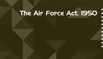 The Air Force Act 1950 Bare Act PDF Download 2