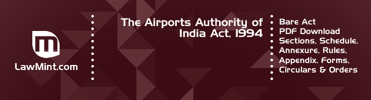 The Airports Authority of India Act 1994 Bare Act PDF Download 2