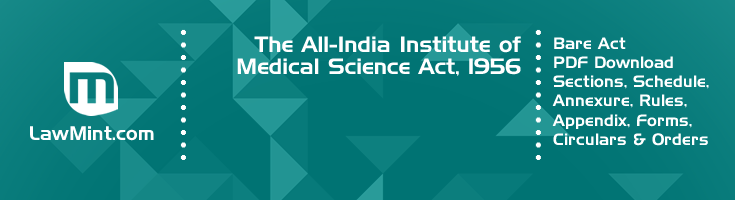 The All India Institute of Medical Science Act 1956 Bare Act PDF Download 2