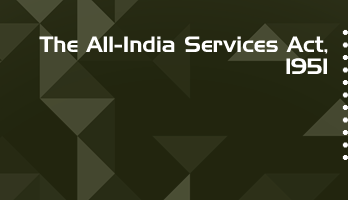 The All India Services Act 1951 Bare Act PDF Download 2