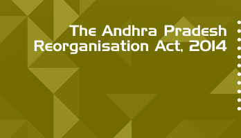 The Andhra Pradesh Reorganisation Act 2014 Bare Act PDF Download 2