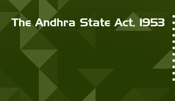 The Andhra State Act 1953 Bare Act PDF Download 2