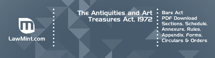The Antiquities and Art Treasures Act 1972 Bare Act PDF Download 2
