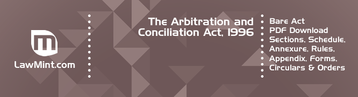 The Arbitration and Conciliation Act 1996 Bare Act PDF Download 2